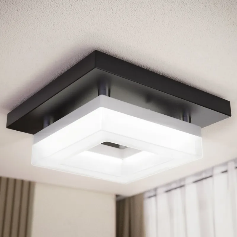 8 Inch Quadrata, Decorative Ceiling Light, Selectable CCT, 1800 Lumens