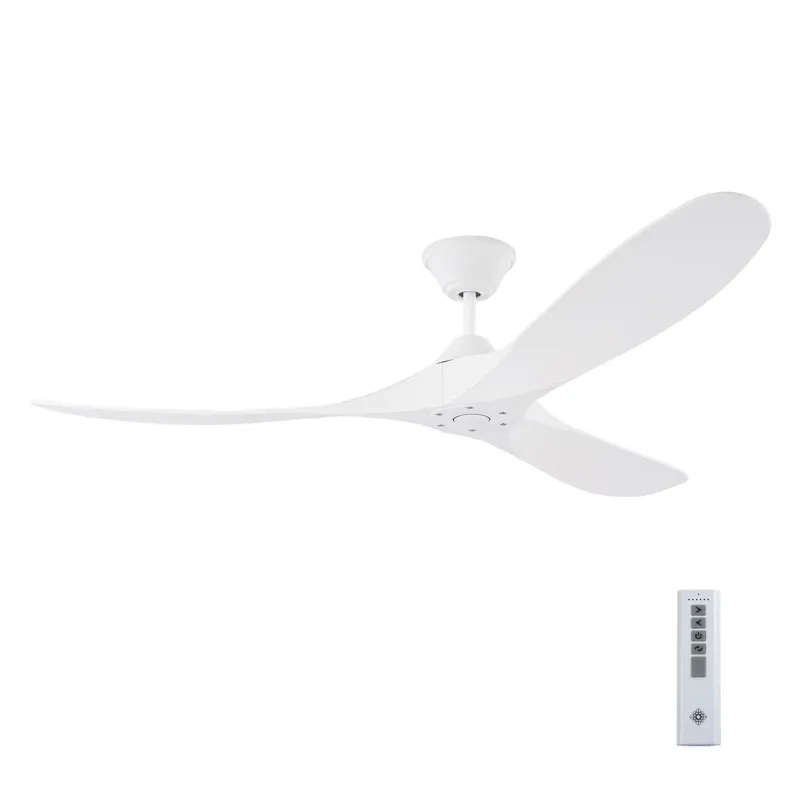 Maverick Coastal 60 - Matte White w Matte White Blades  in Matte White  w/ Matte White ASA Blade D:60'' H:12''