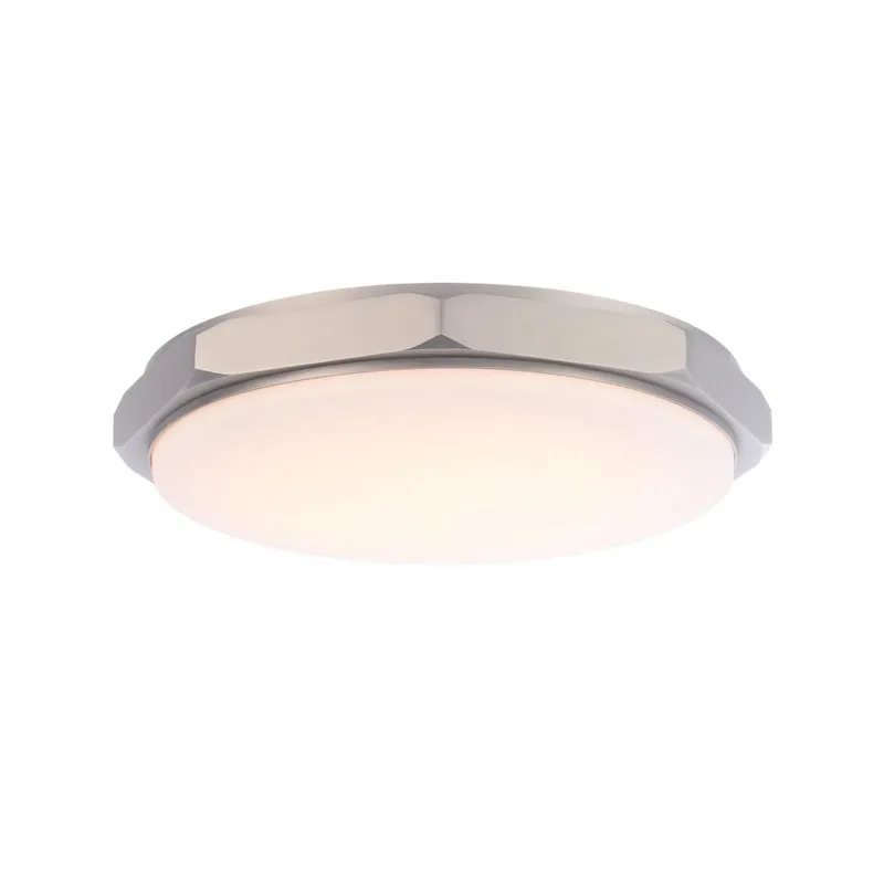 Grommet 16in LED Flush Mount 3-CCT 2700K-3000K-3500K Set to 3000K in Brushed Nickel