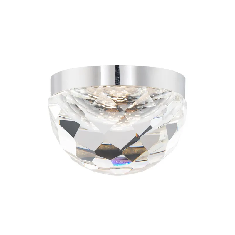 Cascade 6in LED Flush Mount 3000K in Polished Nickel