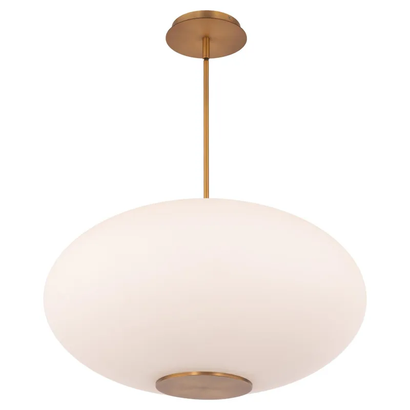 Illusion 22in LED Pendant 3500K in Aged Brass