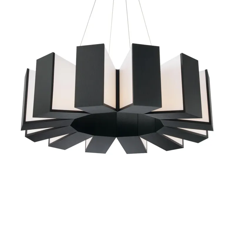 Chronos 34in LED Chandelier 3000K in Black