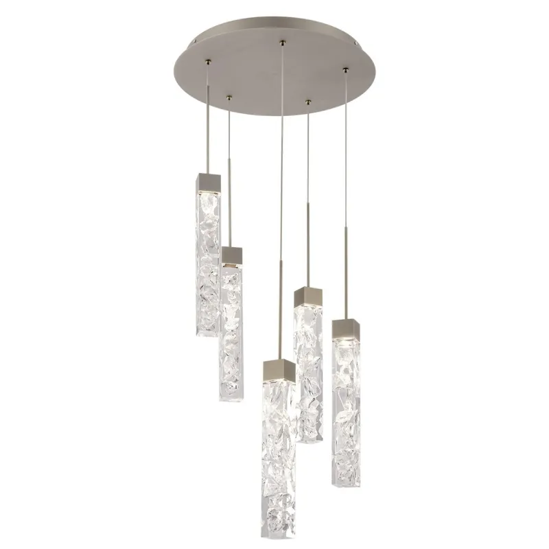 Minx 13in LED 5 Light Multi-Light Pendant 3000K in Antique Nickel