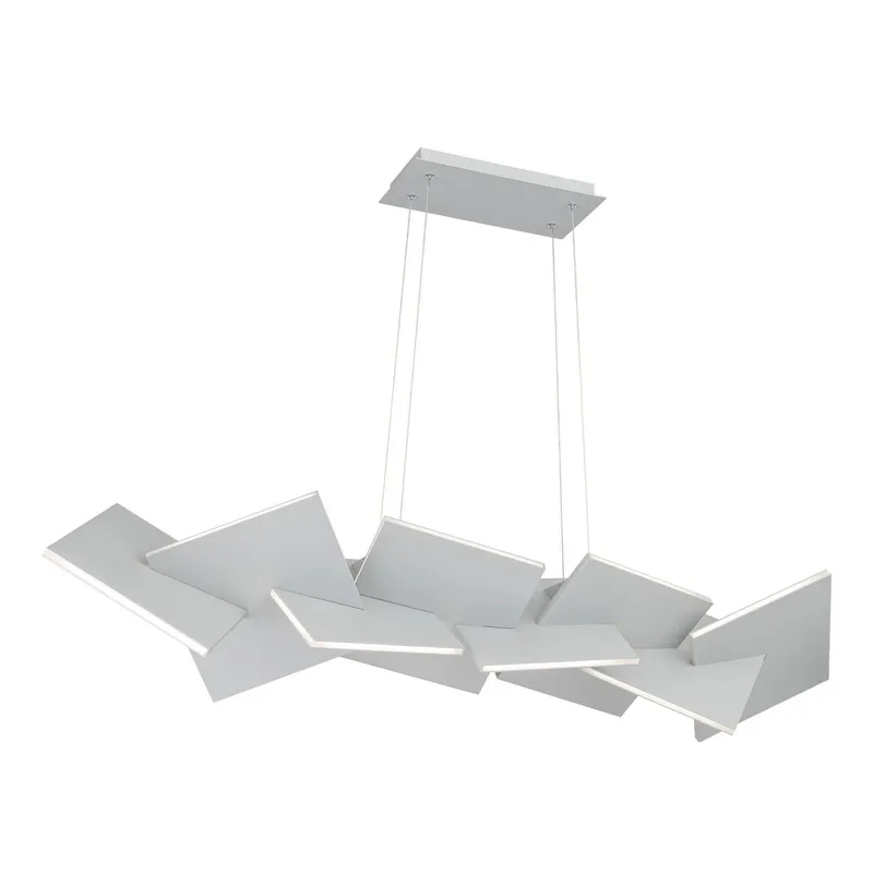 Konstrukt 48in LED Linear Chandelier 3000K in Titanium