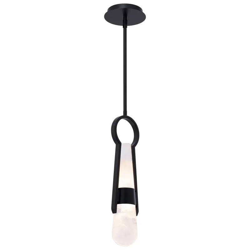 Ezra 4in LED Mini Pendant 3000K in Black