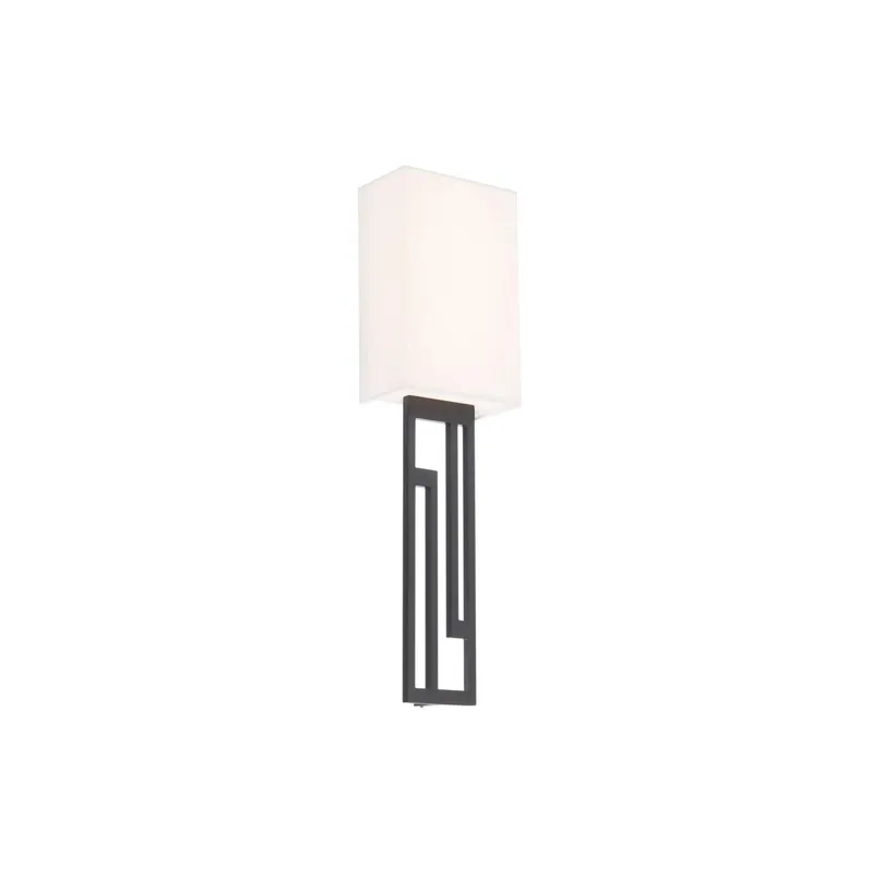 Vander 6in LED Wall Sconce 3-CCT 2700K-3000K-3500K Set to 3500K in Black