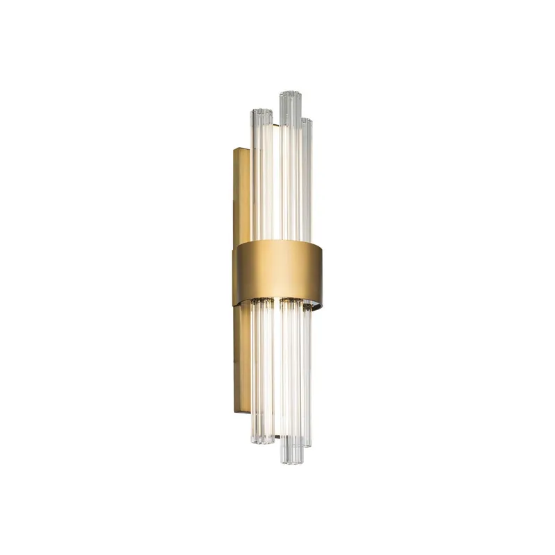 Luzerne 18in LED Bathroom Vanity or Wall Light 3000K in Aged Brass