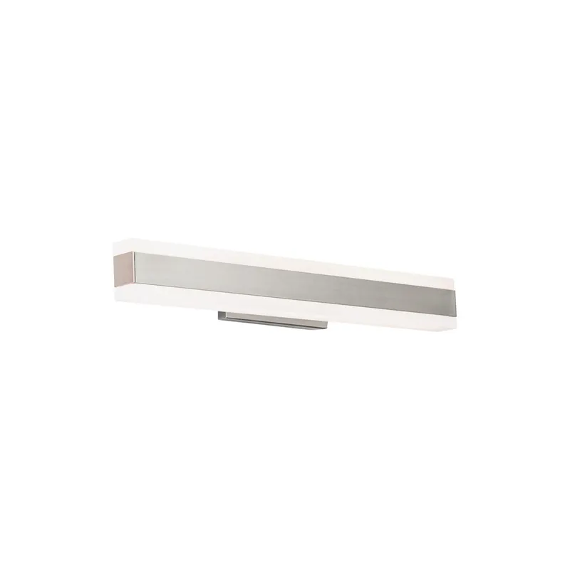 Cinch 19in LED Bathroom Vanity or Wall Light 3-CCT 2700K-3000K-3500K Set to 2700K in Brushed Nickel