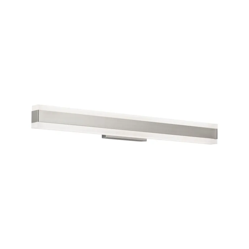 Cinch 25in LED Bathroom Vanity or Wall Light 3-CCT 2700K-3000K-3500K Set to 3000K in Brushed Nickel