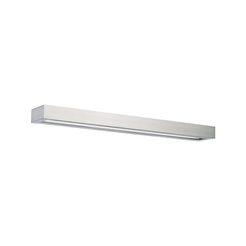 Open Bar 27in LED Bathroom Vanity or Wall Light 3-CCT 2700K-3000K-3500K Set to 3500K in Brushed Nickel