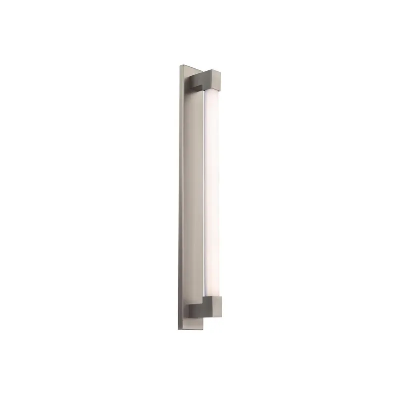 Barre 27in LED Bath Vanity & Wall Light 3-CCT 2700K-3000K-3500K Set to 3500K in Brushed Nickel