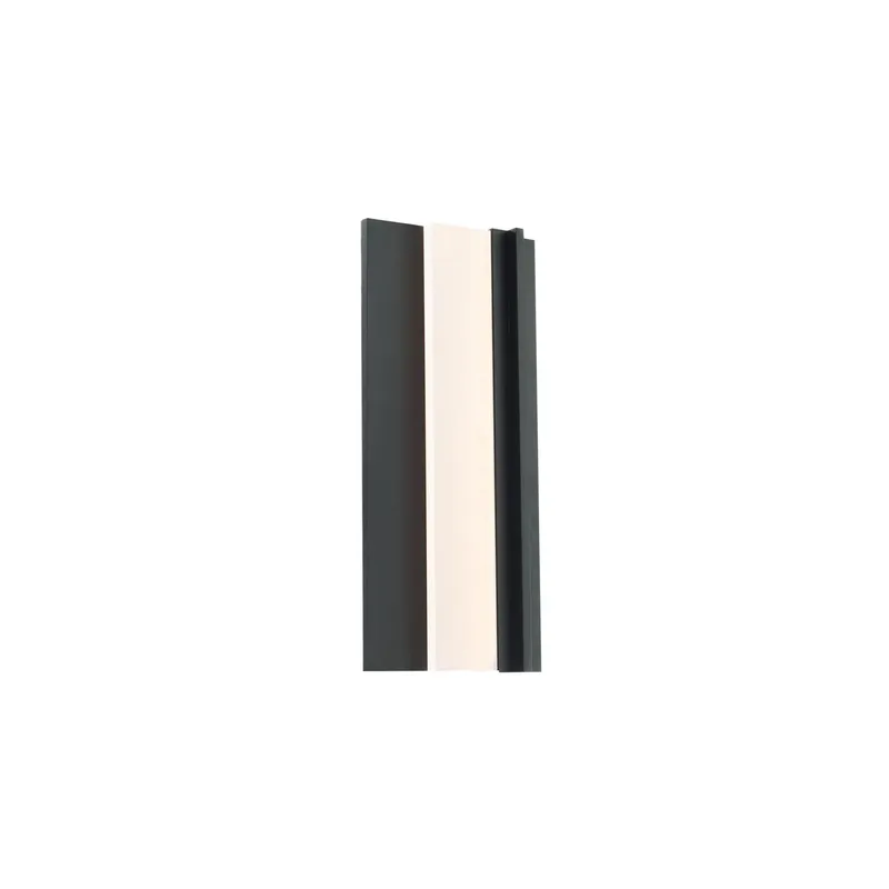 Enigma 18in LED Indoor or Outdoor Wall Light 3000K in Black