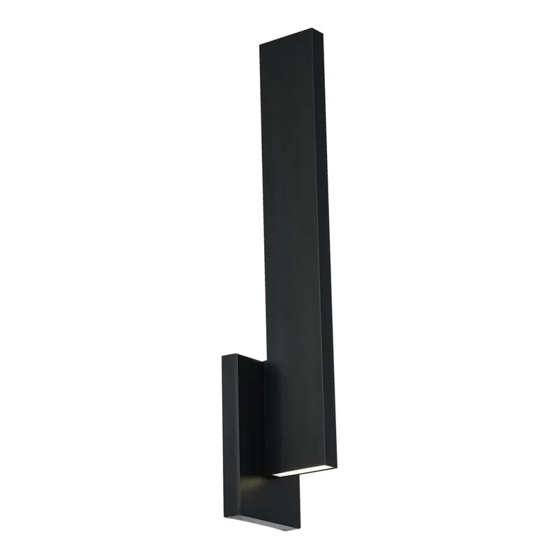 Mako 22in LED Indoor or Outdoor Wall Light 3-CCT 3000K-3500K-4000K Set to 4000K in Black