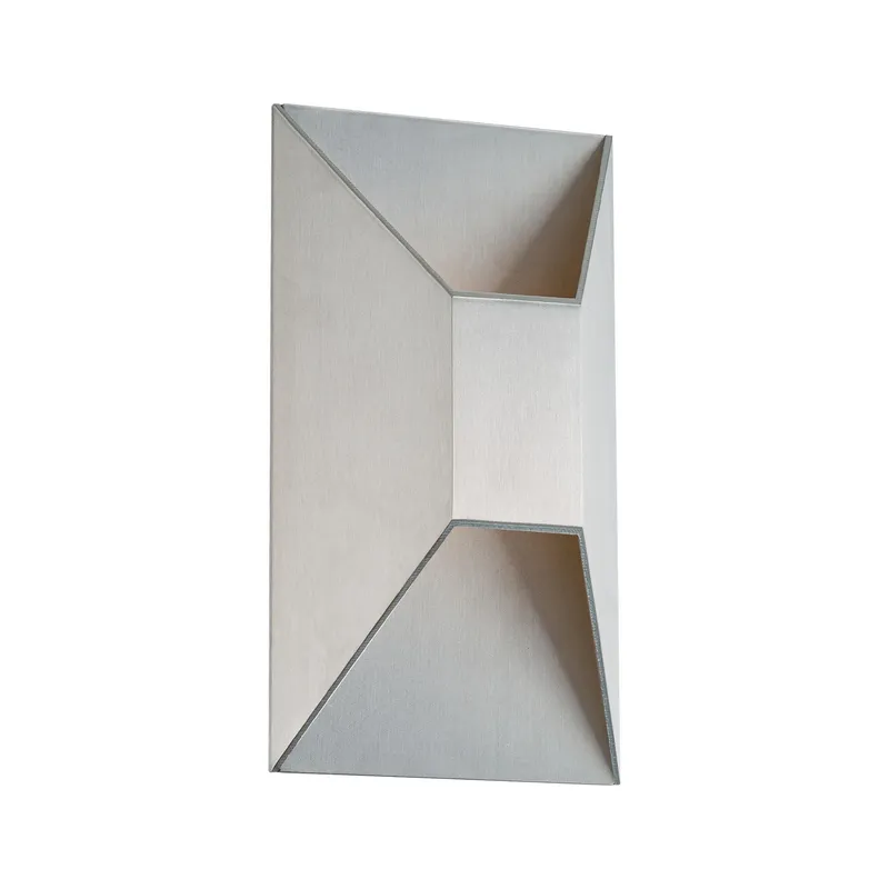 Maglev 10in LED Indoor or Outdoor Wall Light 3-CCT 3000K-3500K-4000K Set to 3500K in Brushed Aluminum