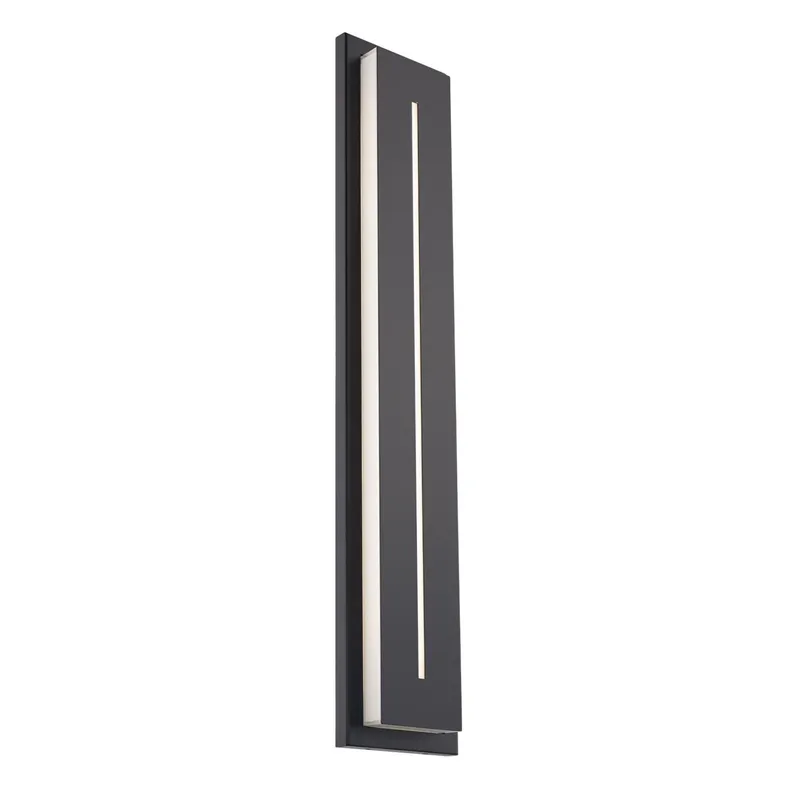 Midnight 36in LED Indoor or Outdoor Wall Light 3-CCT set to 3000K in Black