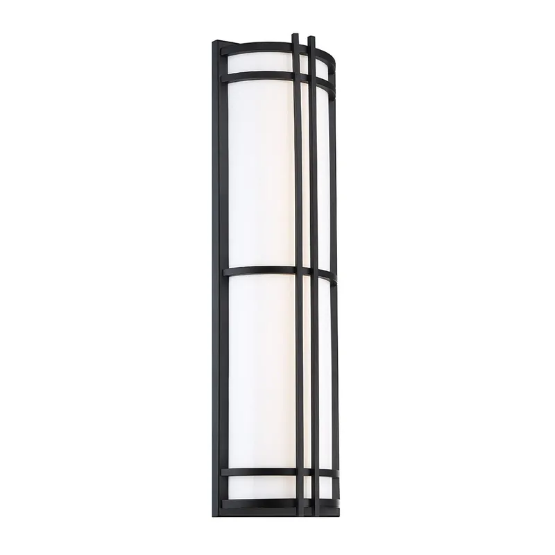 Skyscraper 27in LED Indoor or Outdoor Wall Light 3500K in Black