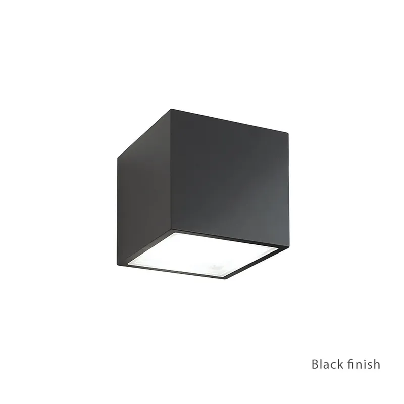Bloc LED Indoor or Outdoor Up Down Wall Light 4000K in Black