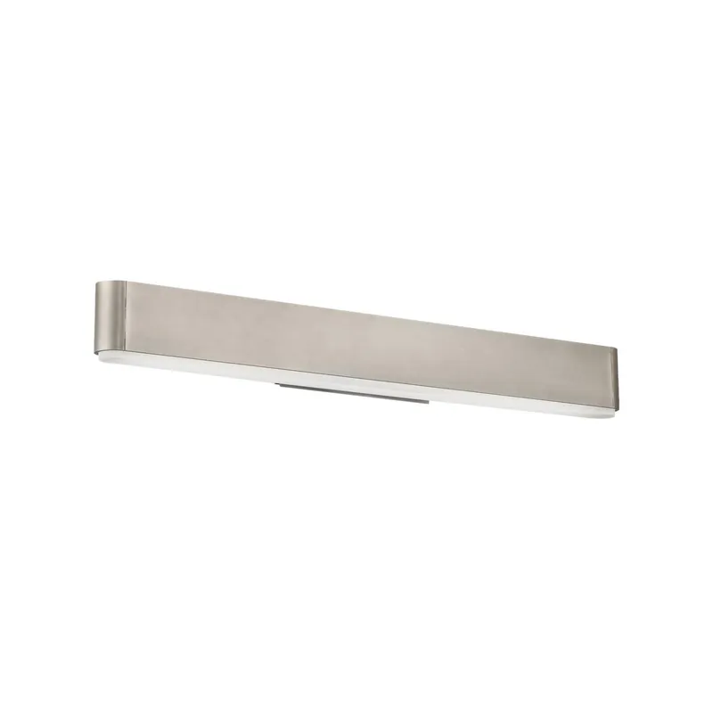 0 to 60 24in LED Bathroom Vanity or Wall Light 3-CCT 2700K-3000K-3500K Set 3000K in Brushed Nickel