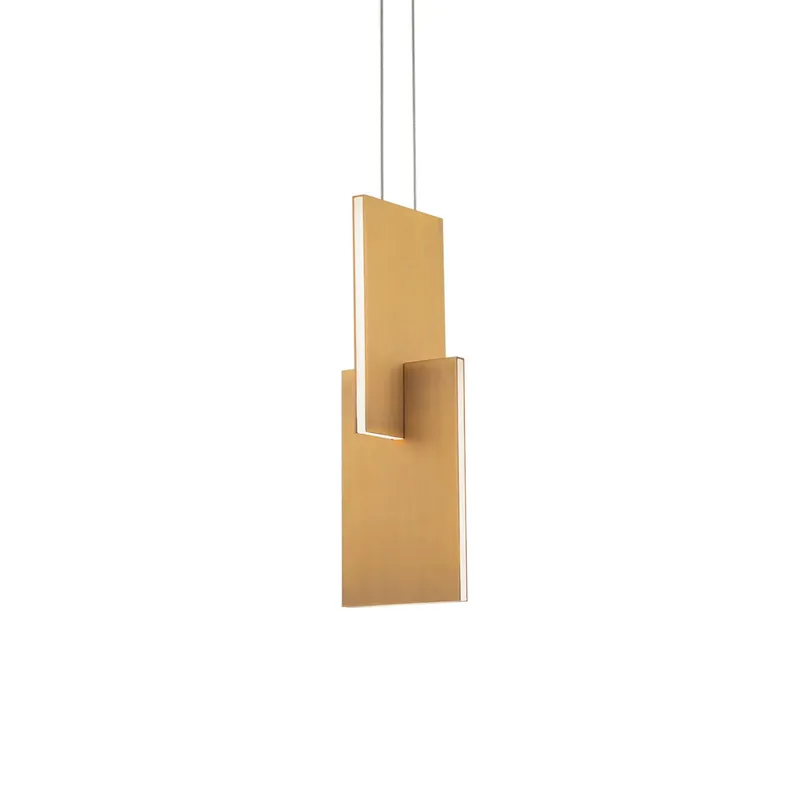 Amari 5in LED Mini Pendant 3000K in Aged Brass