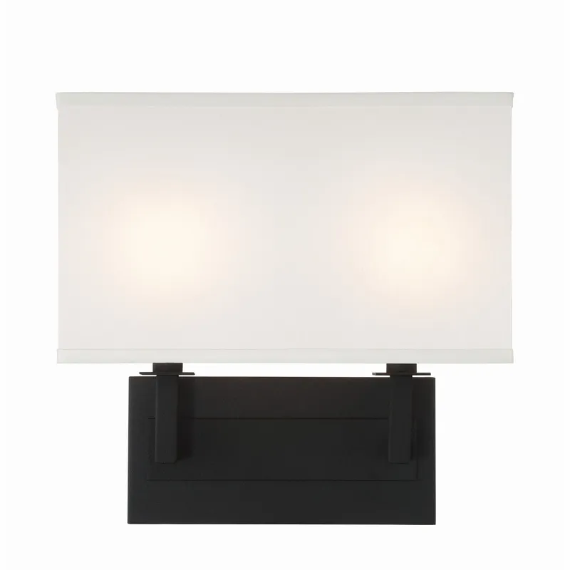 Durham 12.75'' Black Forged Sconce Black 12.75"W x 12.25"H x 3.75"D