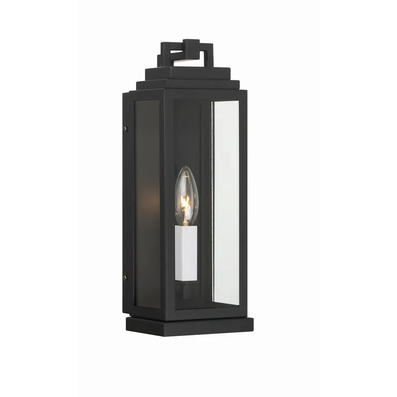 Aspen 5'' Matte Black Outdoor Sconce Black 5"W x 14"H x 4.5"D