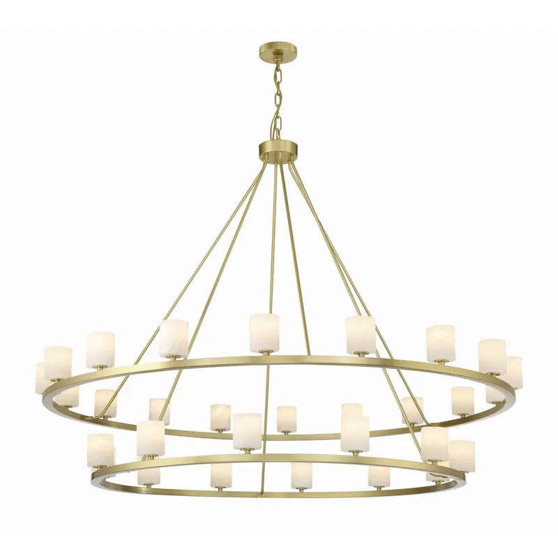 Aragon 58.75'' LED Soft Brass Chandelier Gold 58.75"W x 46"H x 58.75"D