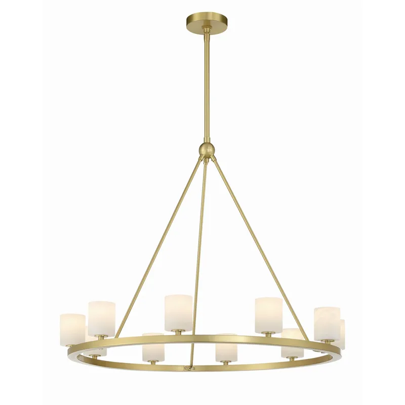 Aragon 34.75'' LED Soft Brass Chandelier Gold 34.75"W x 26"H x 34.75"D