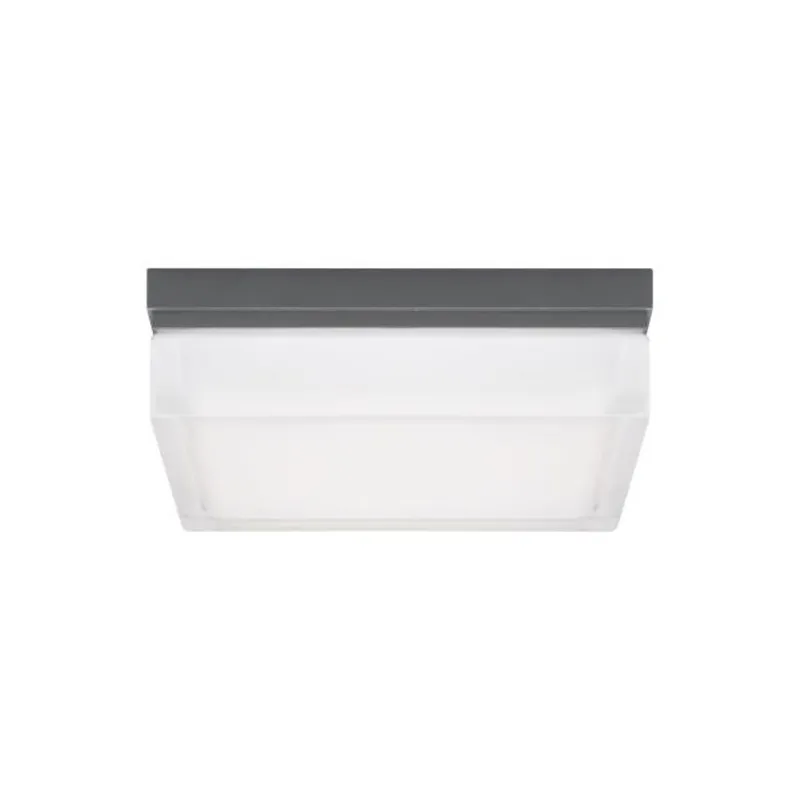 Boxie Large Outdoor Wall/Flush Mount Outdoor 1-Light LED 3000K Charcoal by Sean Lavin