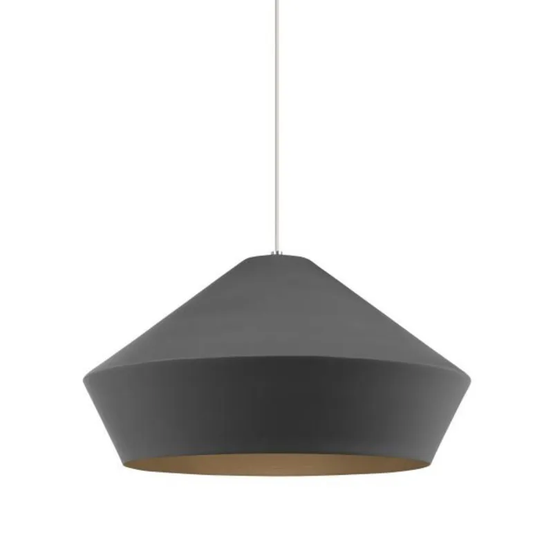 Brummel Grande Pendant Line-Voltage Pendants/Suspension 1-Light Black by Sean Lavin