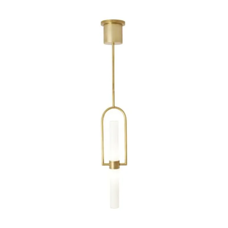 Calumn Pendant Line-Voltage Pendants/Suspension 1-Light LED 3000K Natural Brass by Sean Lavin