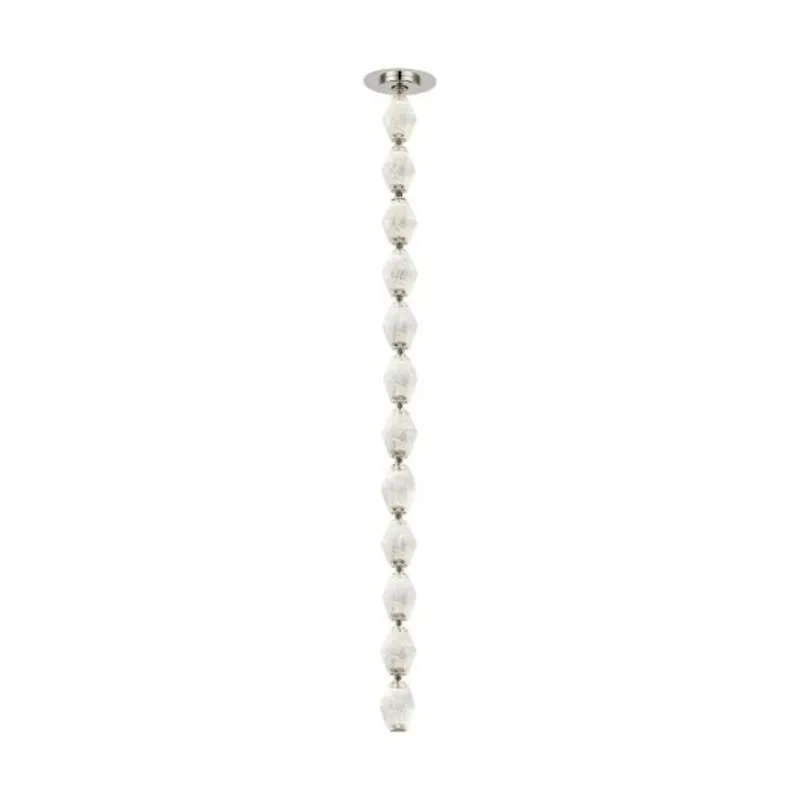 Collier 36 Pendant Line-Voltage Pendants/Suspension 1-Light LED 2700K Polished Nickel by Sean Lavin