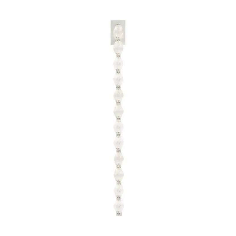 Collier 40 Wall Sconce Wall Collection 1-Light LED 2700K Polished Nickel by Sean Lavin