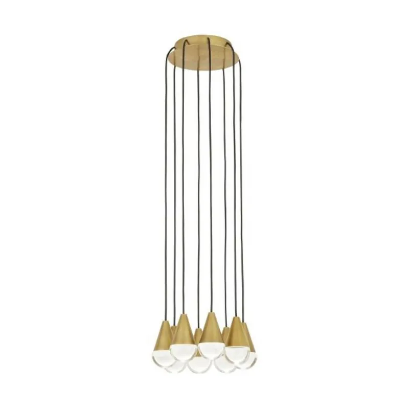 Cupola 8 Light Chandelier ESSENCE 8-Light LED 3000K Natural Brass by Sean Lavin
