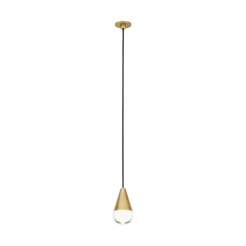 Cupola Port Alone Pendant Line-Voltage Pendants/Suspension 1-Light LED 3000K Natural Brass by Sean Lavin