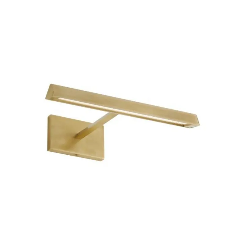 Dessau 12 Picture Light Linear Suspension 1-Light LED 3000K Natural Brass by Sean Lavin