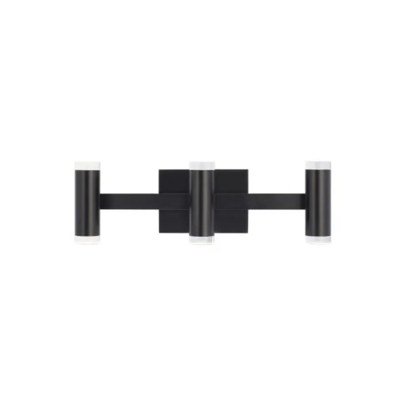 Dobson II 3-Light Bath Bath Collection 1-Light LED 3000K Matte Black by Sean Lavin