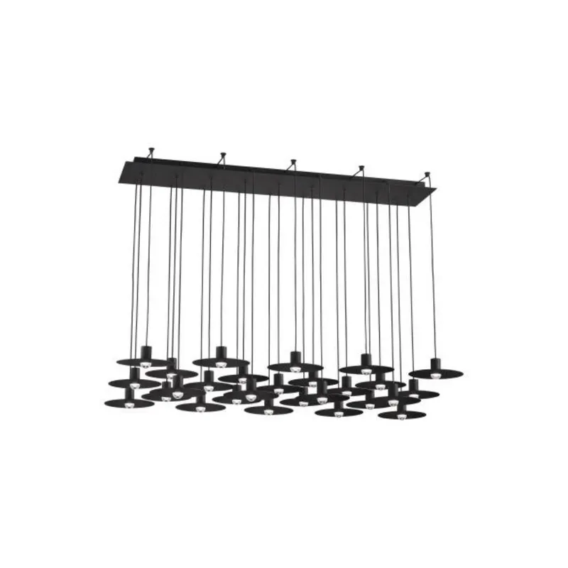 Eaves 27 Light Chandelier ESSENCE 27-Light LED 3000K Nightshade Black by Sean Lavin