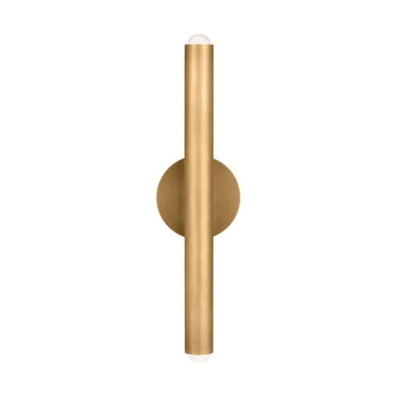 Ebell Medium Wall Sconce Wall Collection 1-Light LED 2700K Natural Brass by Kelly Wearstler