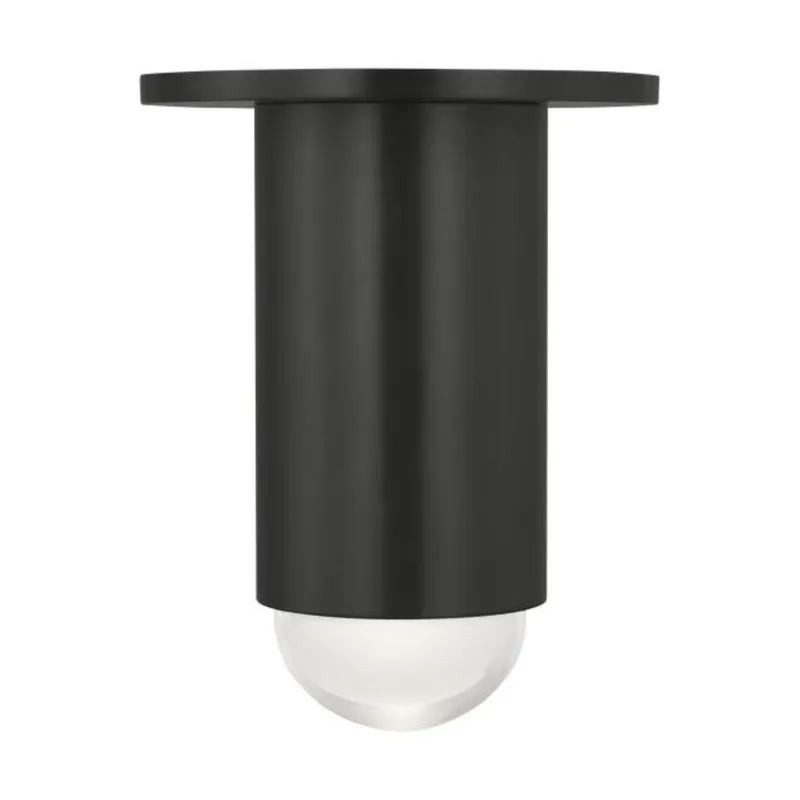 Ebell Small Flush Mount Flush & Semi-Flush Mount 1-Light LED 2700K Dark Bronze by Kelly Wearstler
