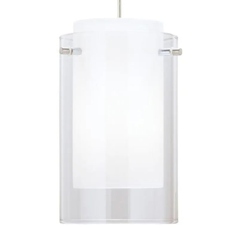 Echo Large Pendant Line-Voltage Pendants/Suspension 1-Light Satin Nickel
