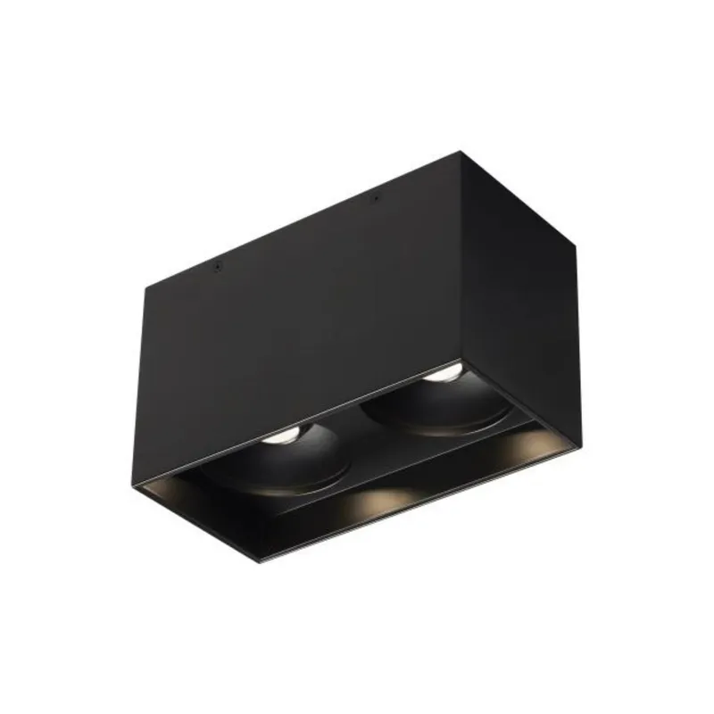 Exo 6 Dual Flush Mount Flush & Semi-Flush Mount 2-Light LED 2700K Black by Sean Lavin
