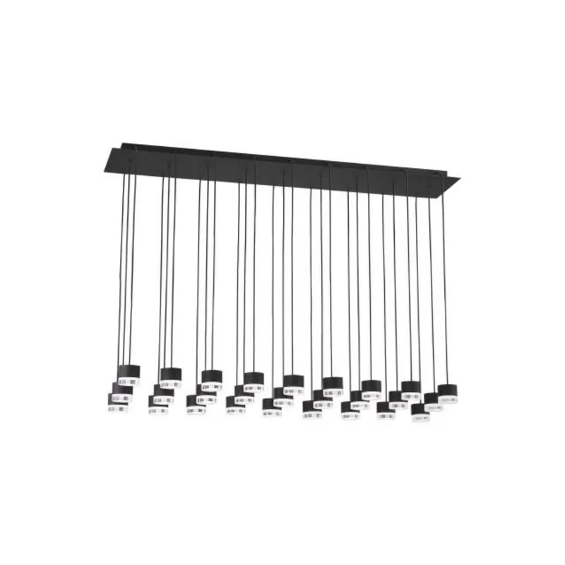 Gable 27 Light Chandelier ESSENCE 27-Light LED 3000K Nightshade Black by Sean Lavin