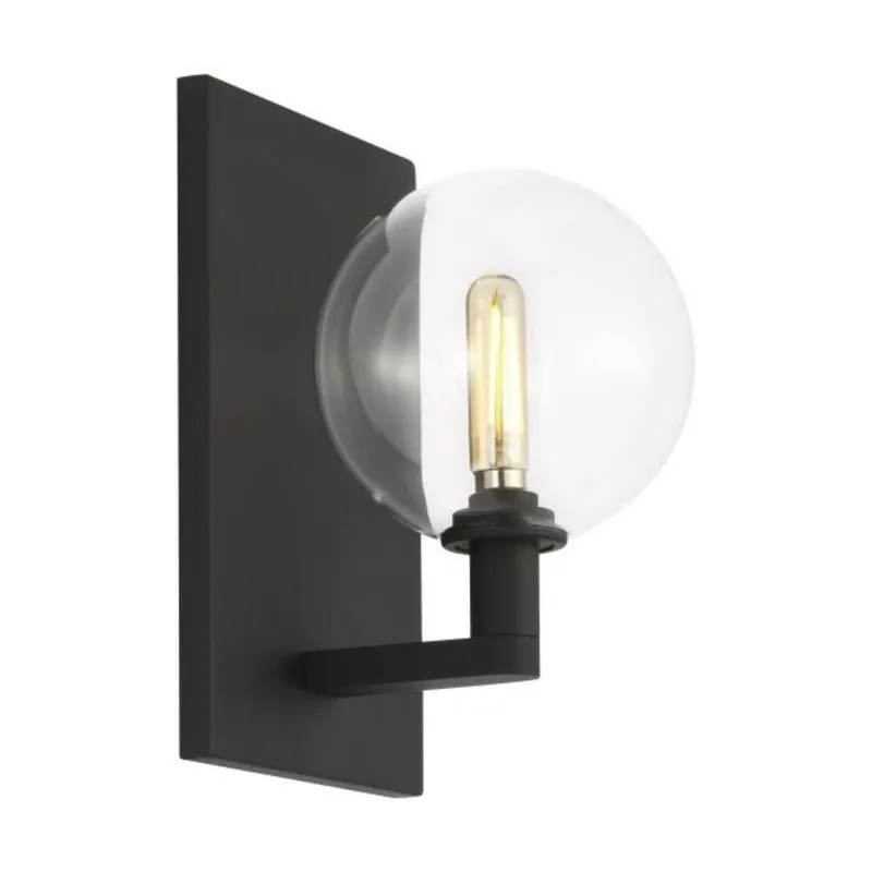 Gambit Single Wall Wall Collection 1-Light Nightshade Black by Sean Lavin