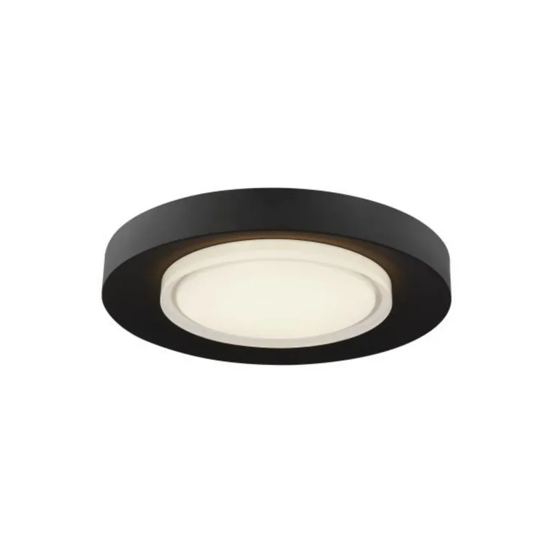 Hilo 16 Flush Mount Flush & Semi-Flush Mount 1-Light LED 2700K Nightshade Black by Sean Lavin