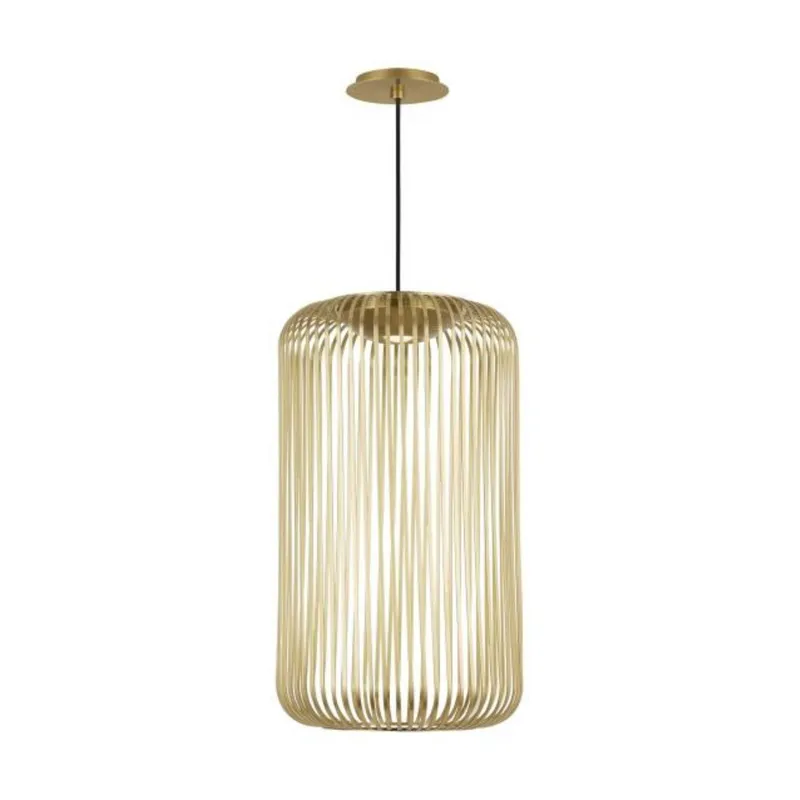 Kai 1 Pendant Line-Voltage Pendants/Suspension 1-Light LED 3000K Plated Brass by Sean Lavin