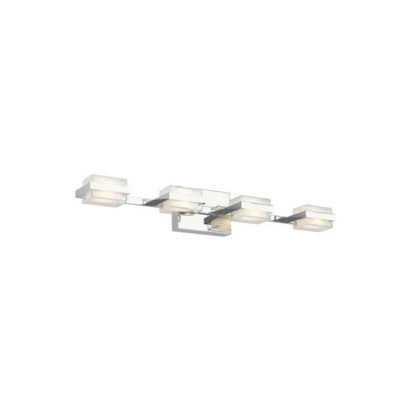 Kamden 4-Light Bath Bath Collection 4-Light LED 3000K Chrome by Sean Lavin