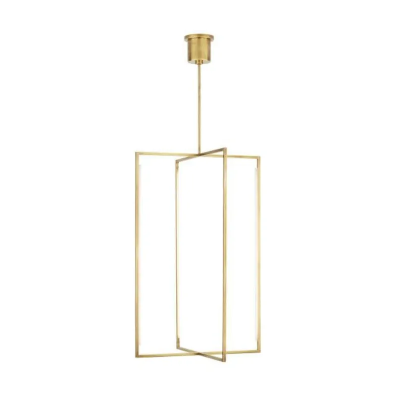 Kenway 42 Pendant Line-Voltage Pendants/Suspension 1-Light LED 3000K Natural Brass by Sean Lavin