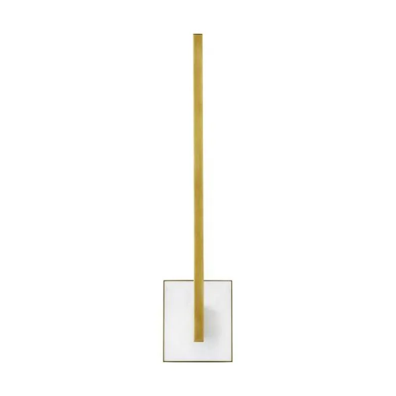 Klee 20 Wall Wall Collection 1-Light LED 3000K NATURAL BRASS/WHITE MARBLE by Sean Lavin