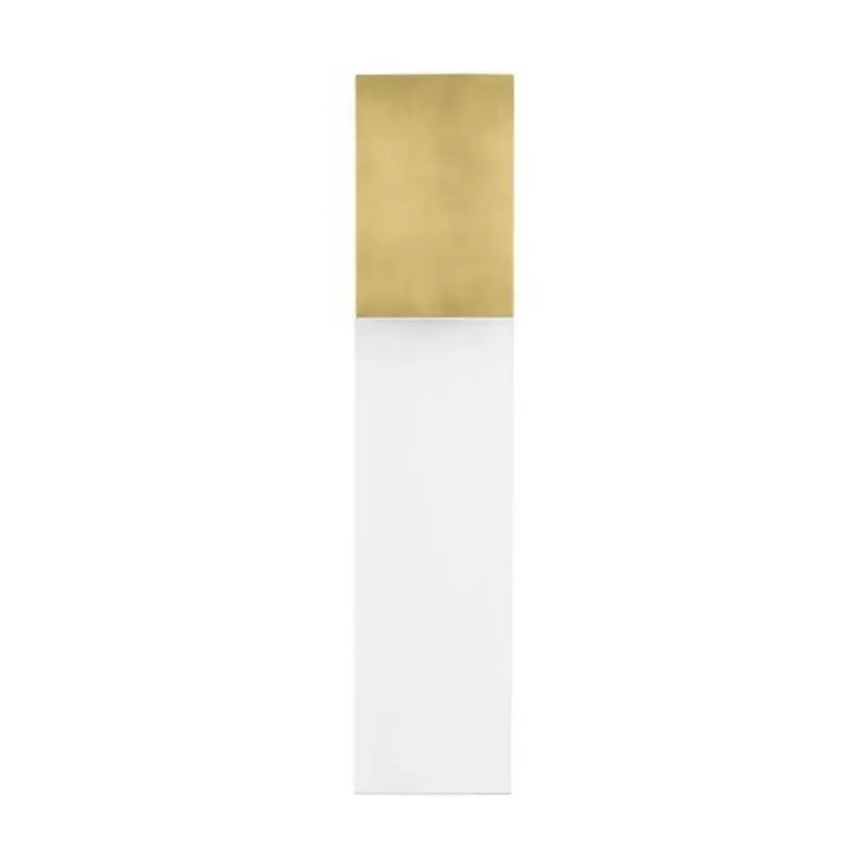 Kulma Large Wall Outdoor 1-Light LED 2700K Natural Brass by Kelly Wearstler