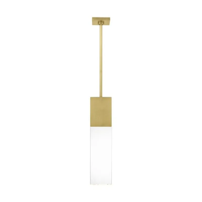Kulma Medium Pendant Outdoor 1-Light LED 2700K Natural Brass by Kelly Wearstler